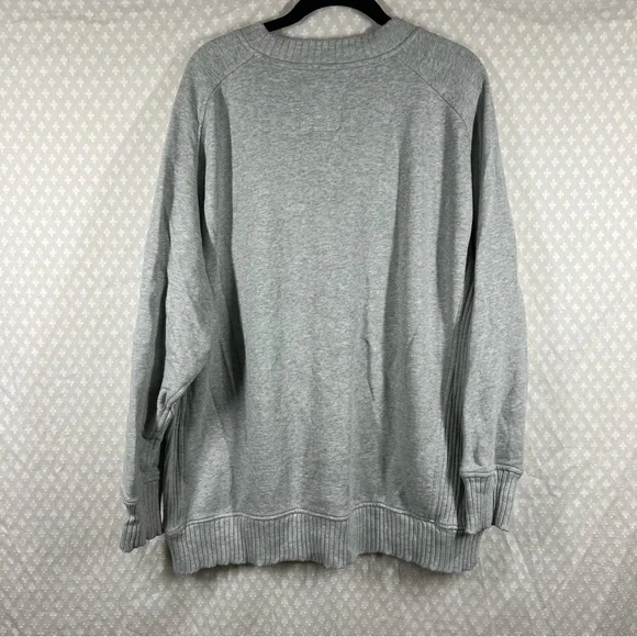 Aerie Grey Down‎ To Earth Oversized Sweatshirt - Picture 5 of 5